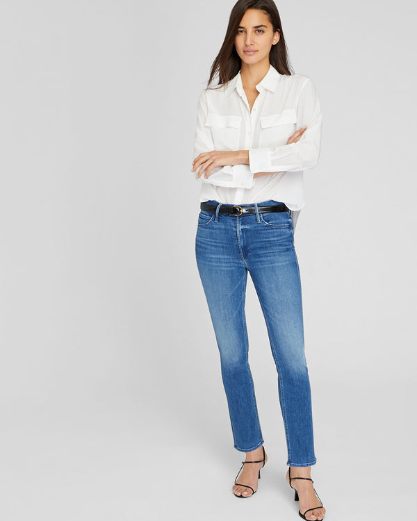 Club Monaco MOTHER Mid Rise Dazzler Ankle Jeans Denim