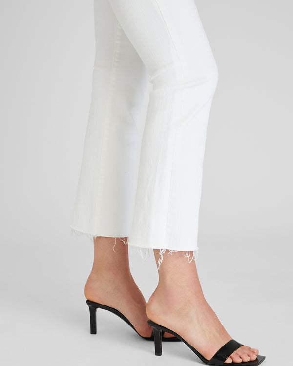 Club Monaco MOTHER The Hustler Ankle Fray Jeans White
