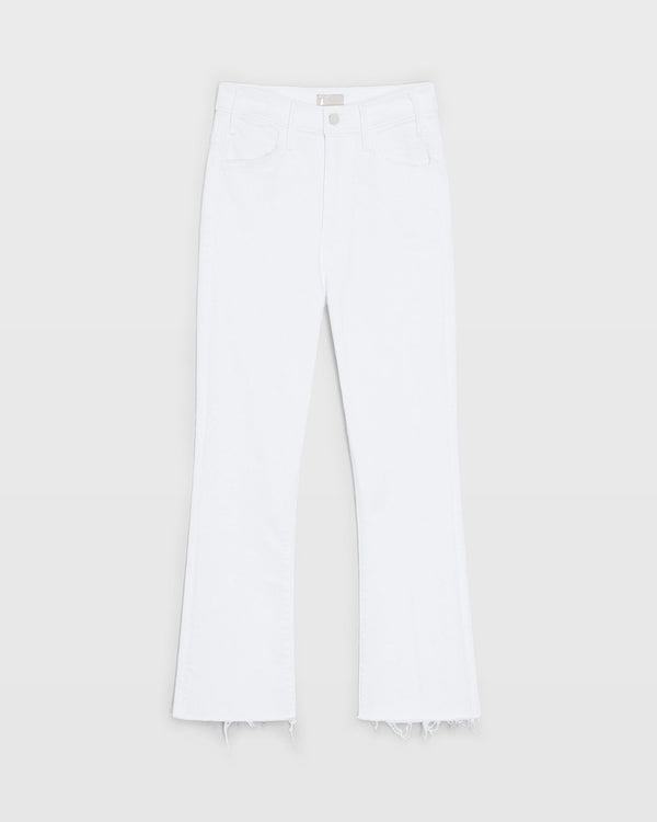 Club Monaco MOTHER The Hustler Ankle Fray Jeans White