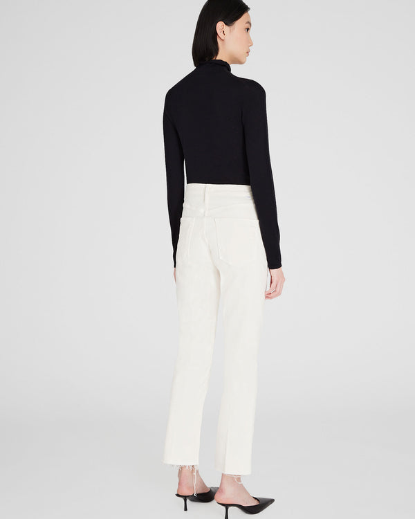 Club Monaco MOTHER The Tripper Ankle Fray Jeans Light Denim