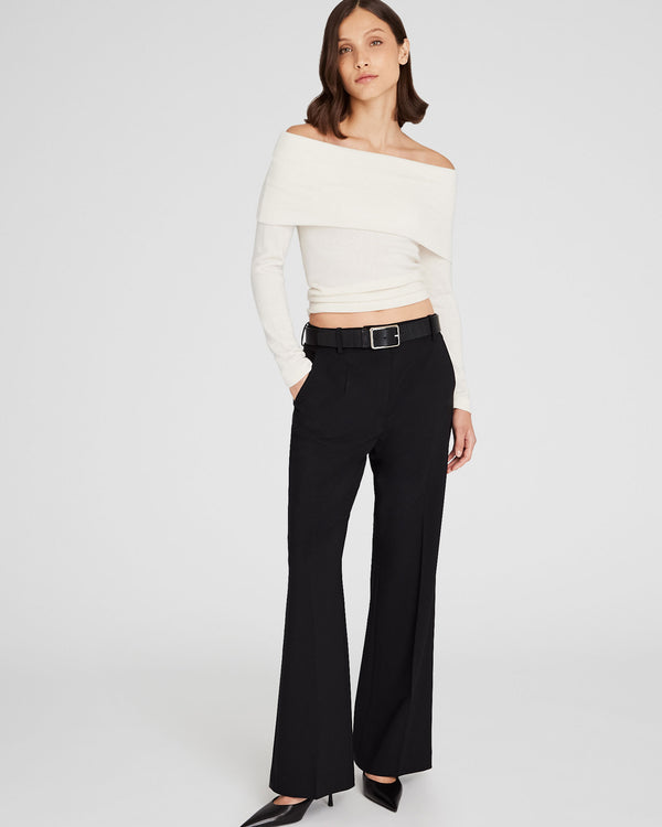 Club Monaco Off-The-Shoulder Cashmere Sweater Ivory