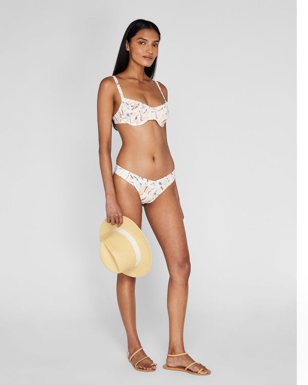 club monaco Onia Chiara V-Shape Bikini Bottom White Base