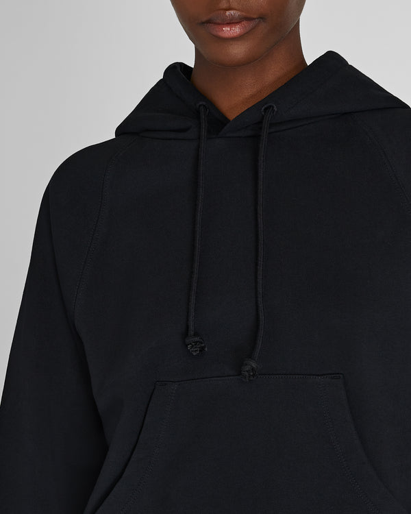 Club Monaco Piece-Dyed Loop Back Terry Hoodie Black