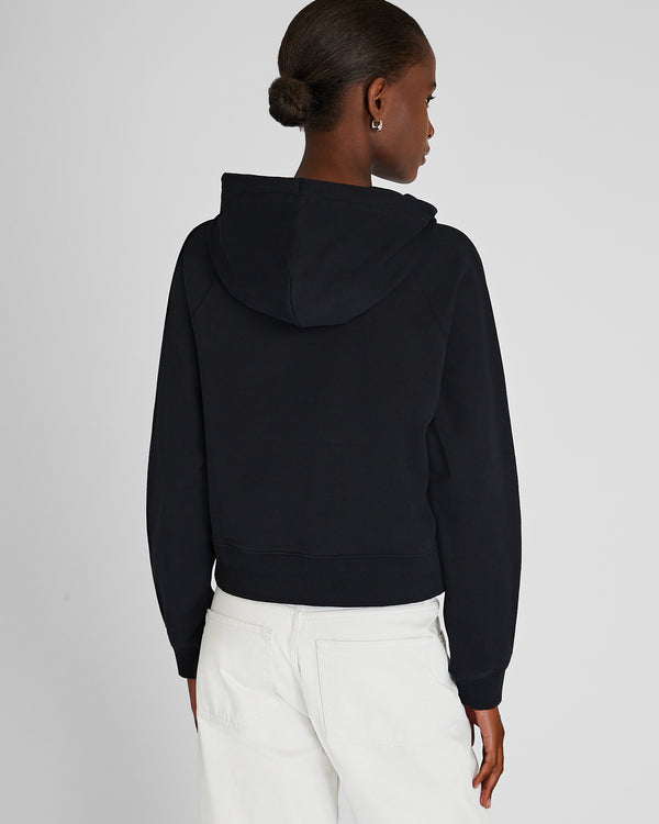 Club Monaco Piece-Dyed Loop Back Terry Hoodie Black
