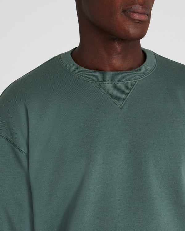 Club Monaco Relaxed Classic Terry Crewneck Sea Glass