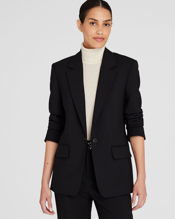 club monaco Relaxed Single-Breasted Borrem Blazer Black