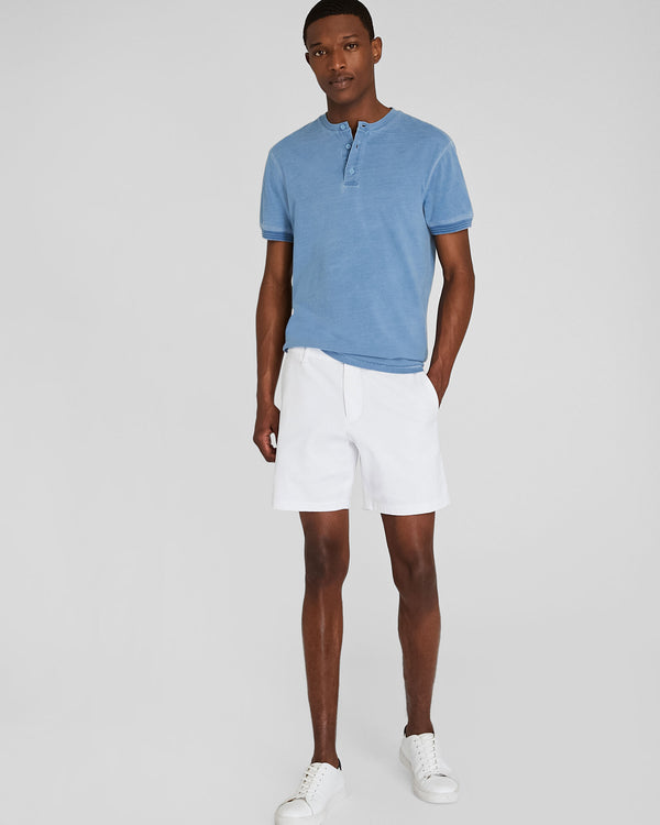 Club Monaco Short Sleeve Indigo Henley Indigo Heather