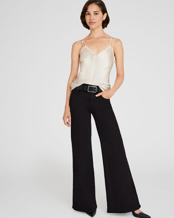 Club Monaco Silk Charmeuse Double-Neckline Cami Birch