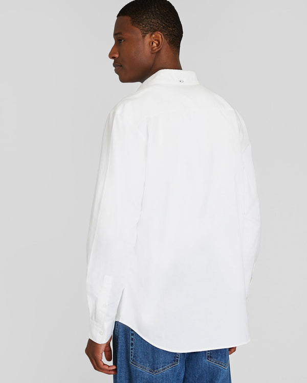 Club Monaco Slim Lightweight Oxford Shirt Blanc De Blanc