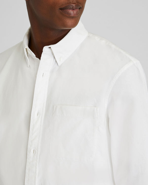 Club Monaco Slim Lightweight Oxford Shirt Blanc De Blanc