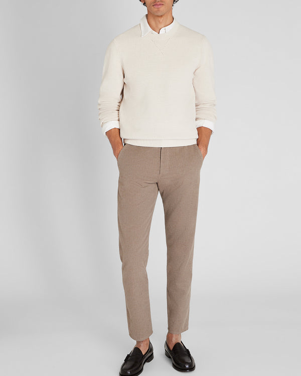 Club Monaco Statement Chenille Crewneck Sweater White