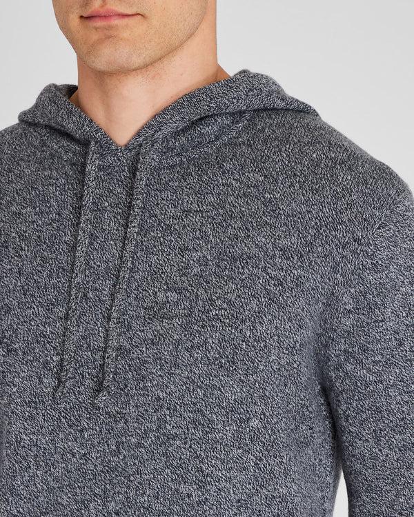 Club Monaco Wool Cashmere Blend Pullover Hoodie Black