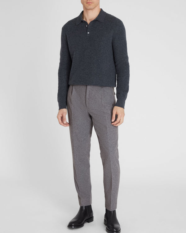 club monaco Wool Hybrid Elasticated Trouser Medium Heather Grey