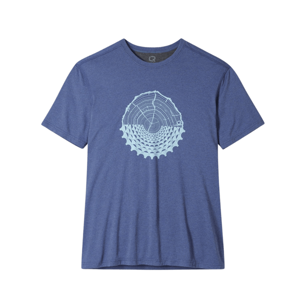 club ride Men's Bamboo Tee Blue Night Bull