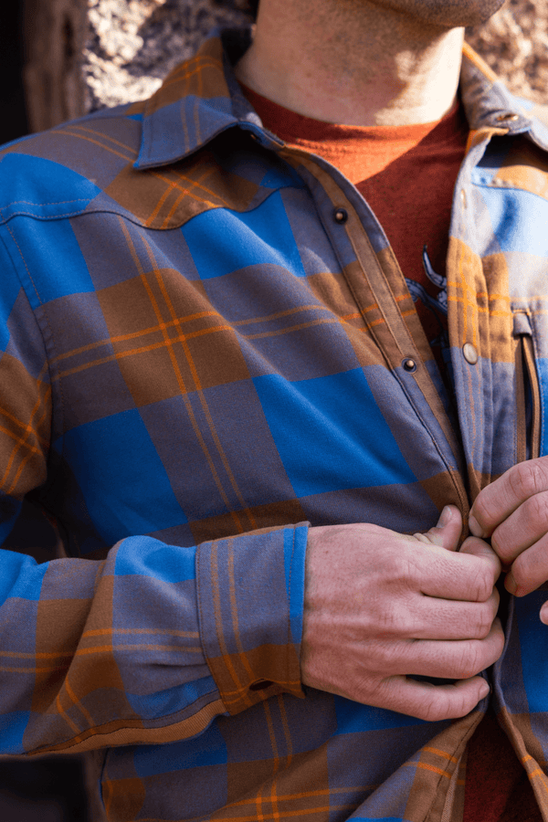 Club Ride Men's Griffin Flannel Shady Grey Pond