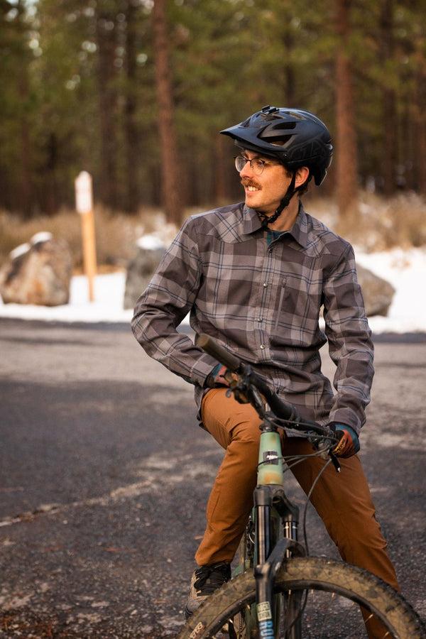 Club Ride Men's Griffin Flannel Shady Grey Pond