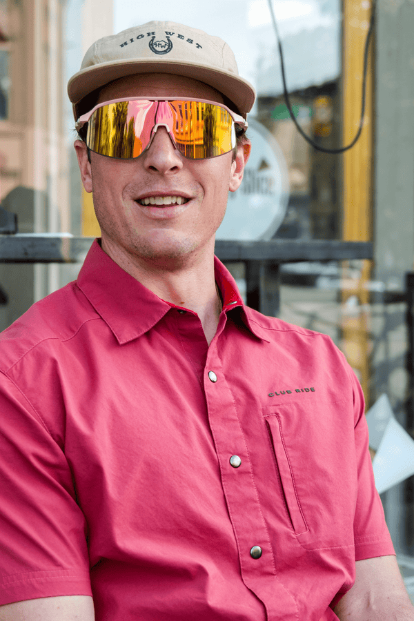 Club Ride Men's Transit Shirt Mineral Red