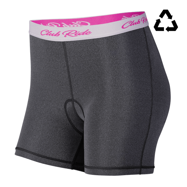 club ride Women's June Chamois 3" | Lightweight Lavender Grey