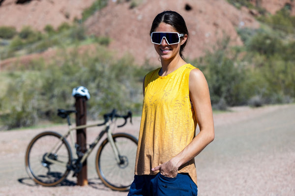 Club Ride Women's Sleeveless In Seattle Tank Faded Denim