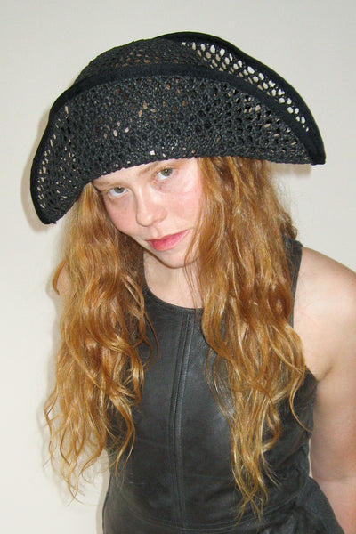 Clyde Bicorn Hat In Black