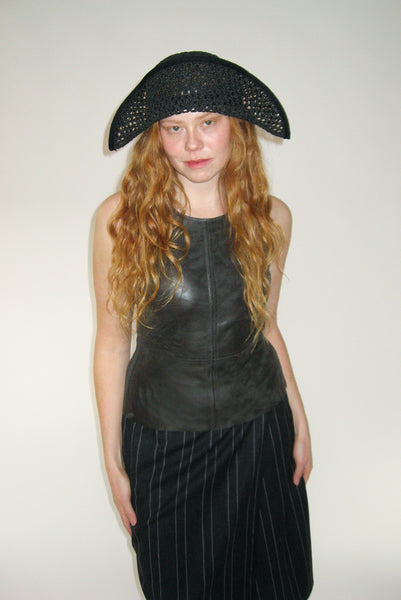 Clyde Bicorn Hat In Black