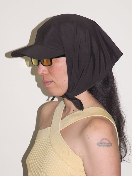 Clyde Brimmed Scarf In Black