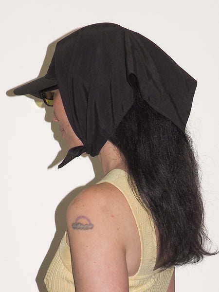 Clyde Brimmed Scarf In Black