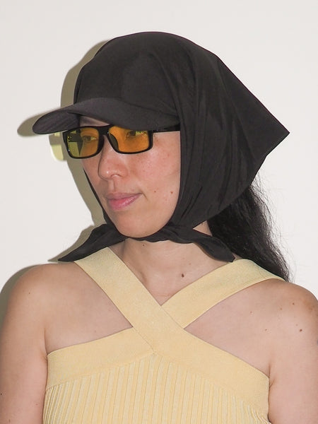 clyde Brimmed Scarf in Black