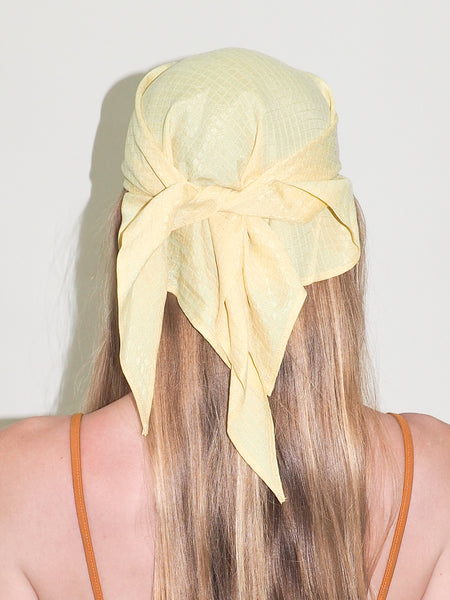 Clyde Brimmed Scarf In Sunshine