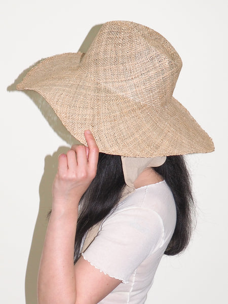 Clyde Caro Hat W. Neck Shade In Seagrass