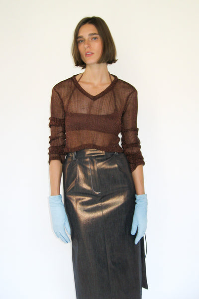 Clyde Classic Gloves In Distressed Cyan