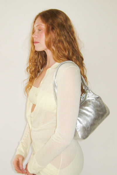 Clyde Delta Purse In Silver