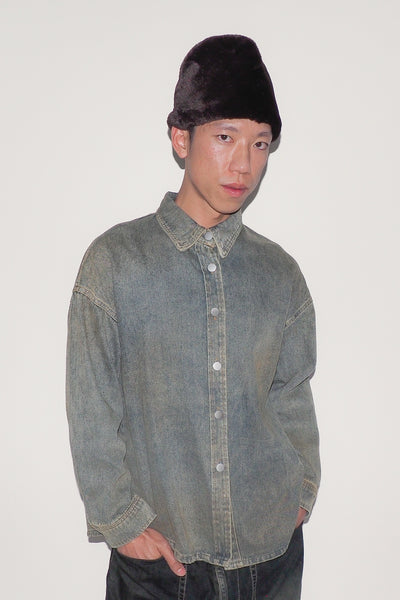 Clyde Faux Fur Toque In Mink