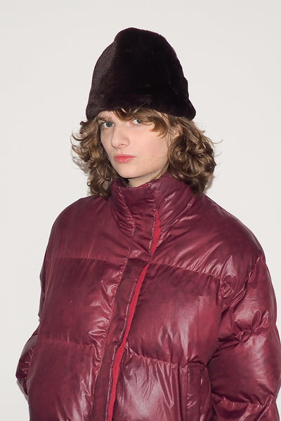 Clyde Faux Fur Toque In Mink