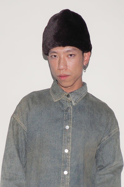 clyde Faux Fur Toque in Mink