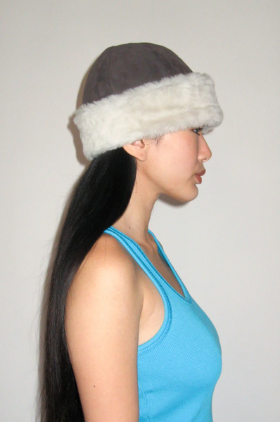 Clyde Nanaimo Hat In Earth & White Shearling