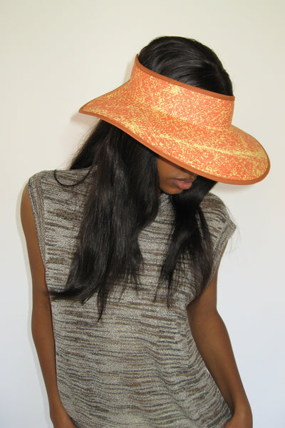 Clyde Pluto Visor In Mars Toquilla Straw