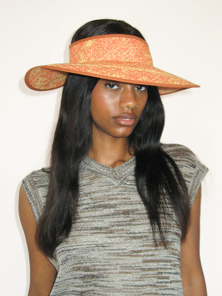 clyde Pluto Visor in Mars Toquilla Straw
