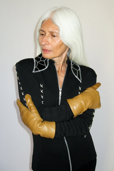 Clyde Raw Seam Classic Gloves In Caramel