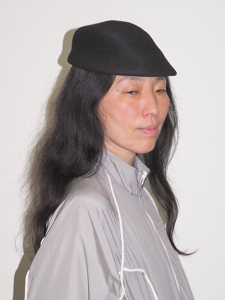 Clyde Sazy Beret In Black Wool