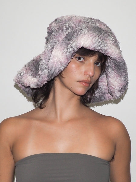 clyde Collina Strada x Clyde Mala Hat in Lavender Plaid