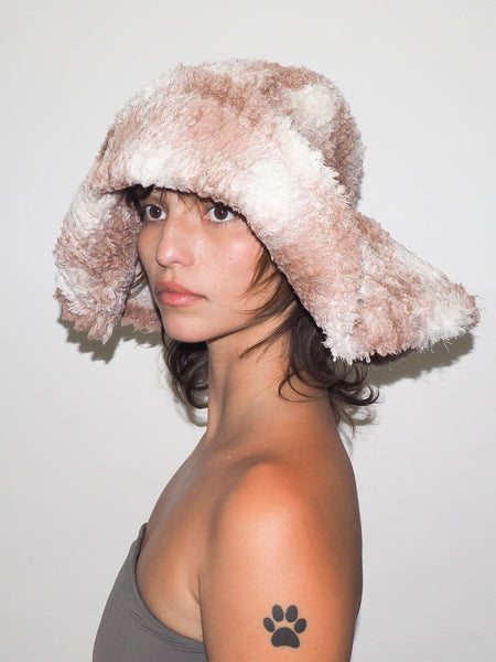 Clyde Collina Strada X Clyde Mala Hat In Peach Plaid