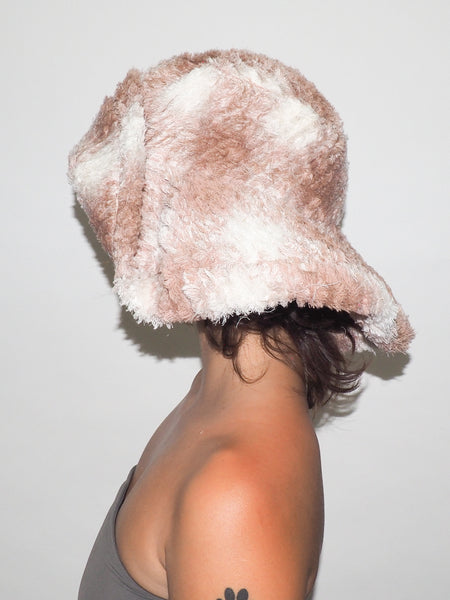 Clyde Collina Strada X Clyde Mala Hat In Peach Plaid