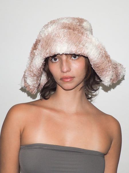 Clyde Collina Strada X Clyde Mala Hat In Peach Plaid