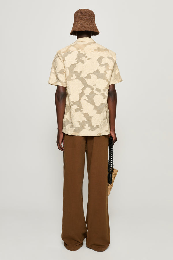Cmmn Swdn Chino Elasticated Trousers Brown