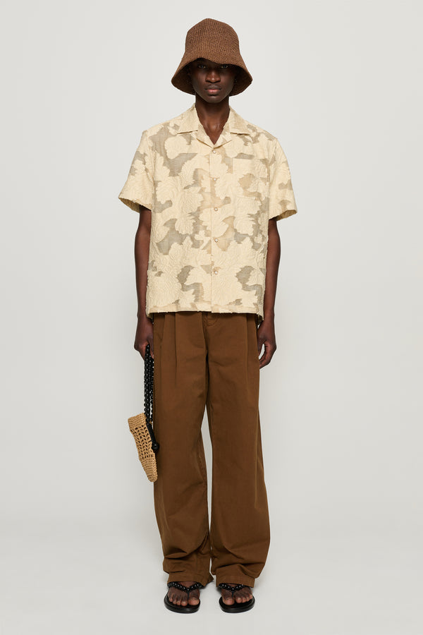 cmmn swdn Chino Elasticated Trousers Brown