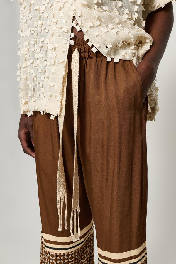 Cmmn Swdn Corbyn Elasticated Trousers Brown