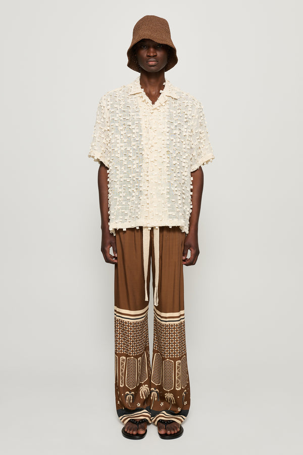 cmmn swdn Corbyn Elasticated Trousers Brown