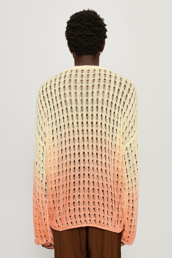 Cmmn Swdn Daron Open Knit Sweater Ecru Blush