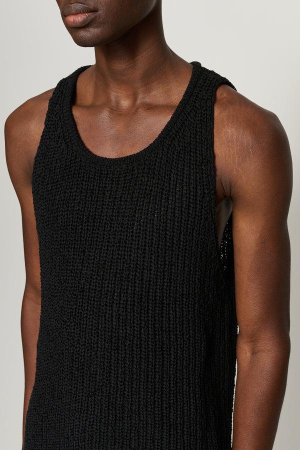 Cmmn Swdn Eli Tape Knit Tank Black